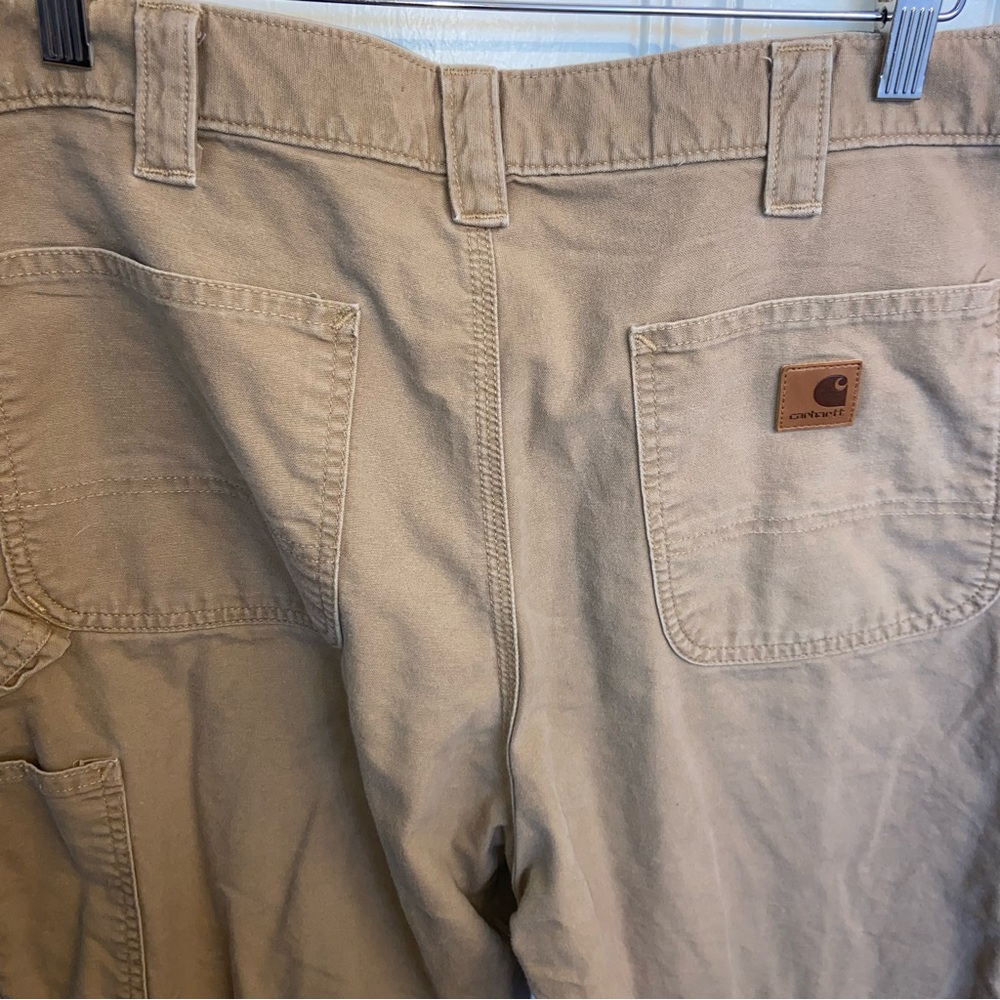 Carhartt Khaki Pants Dungaree Fit 36x34.5 workwear farm chore